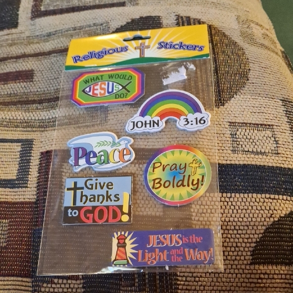 Other - Religious Stickers Pack by - Rainbow Multicolor Faith Designs